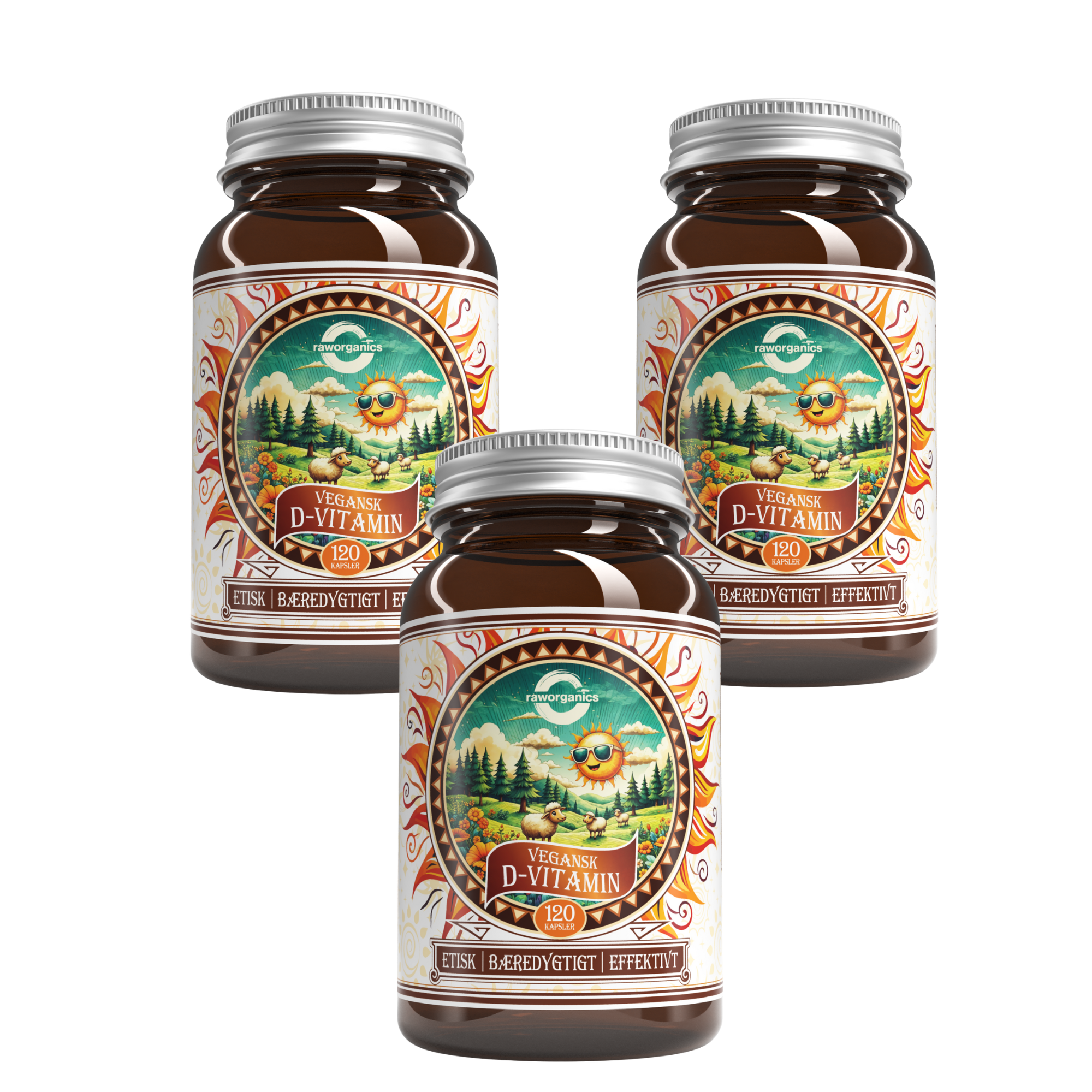 3 x Vegaaninen D3-vitamiini (360 kapselia)